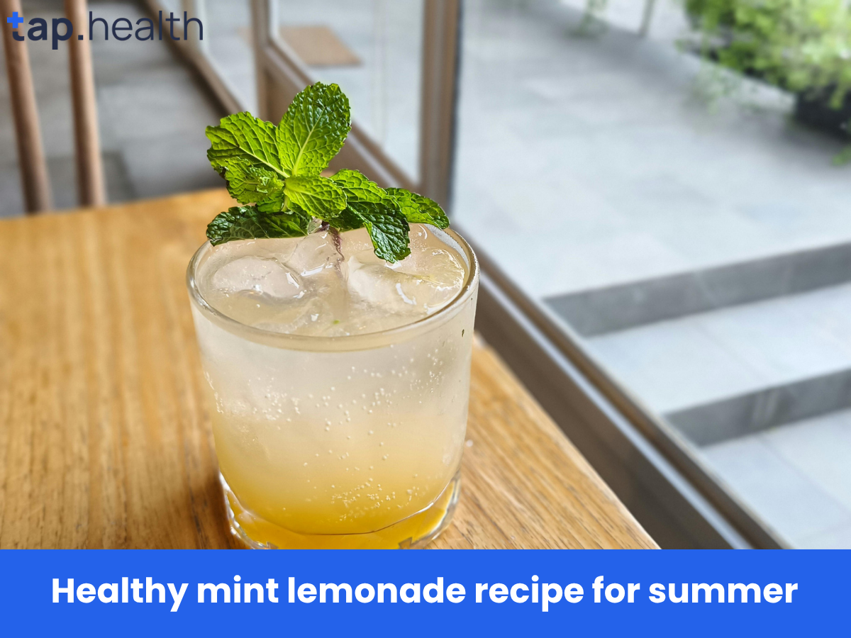 Healthy mint lemonade recipe for summer