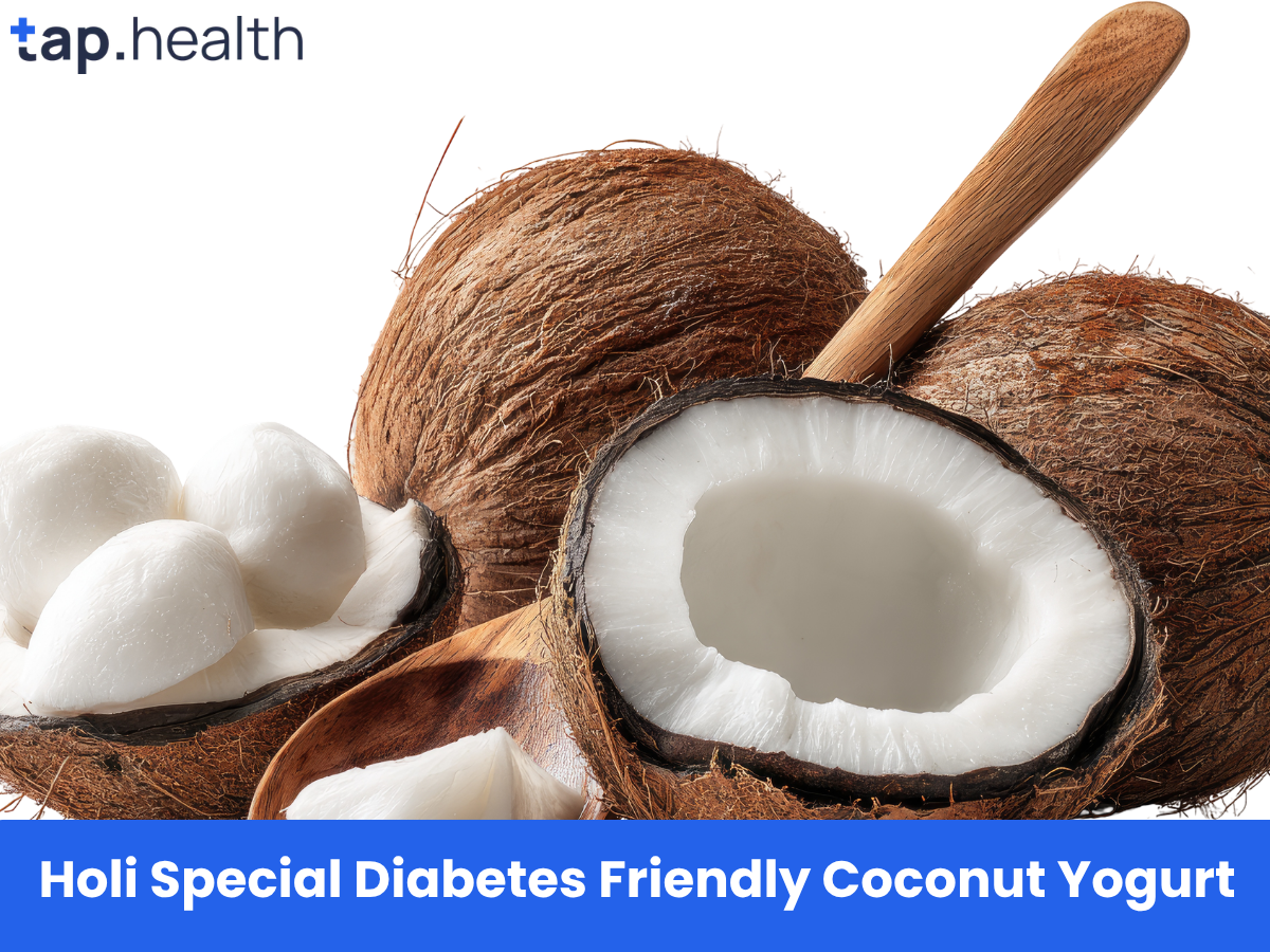 Holi Special Diabetes Friendly Coconut Yogurt