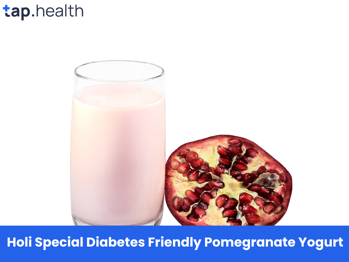 Holi Special Diabetes Friendly Pomegranate Yogurt