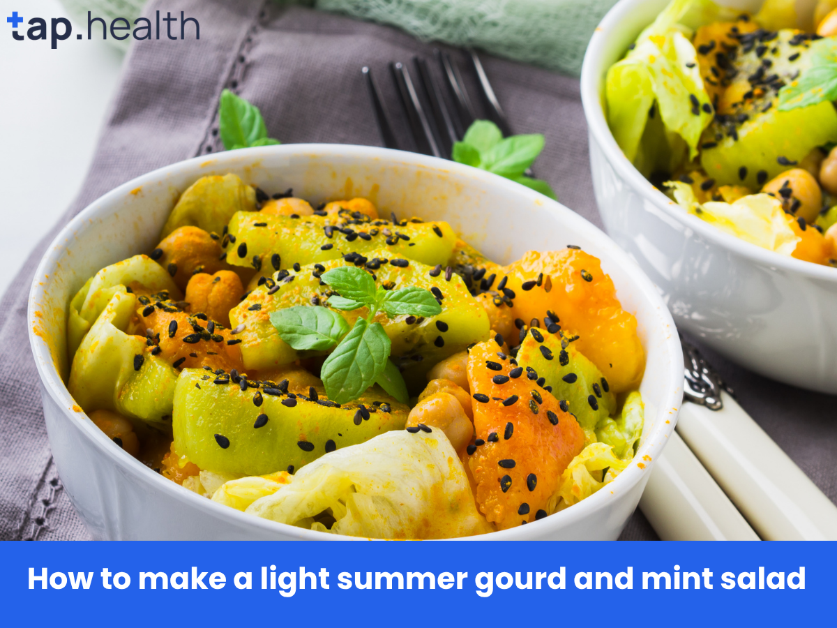 How to make a light summer gourd and mint salad
