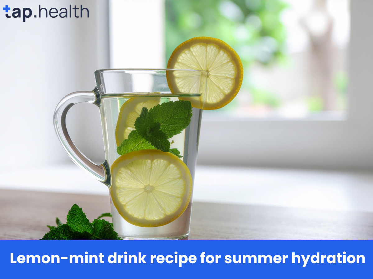 Lemon-mint drink recipe for summer hydration