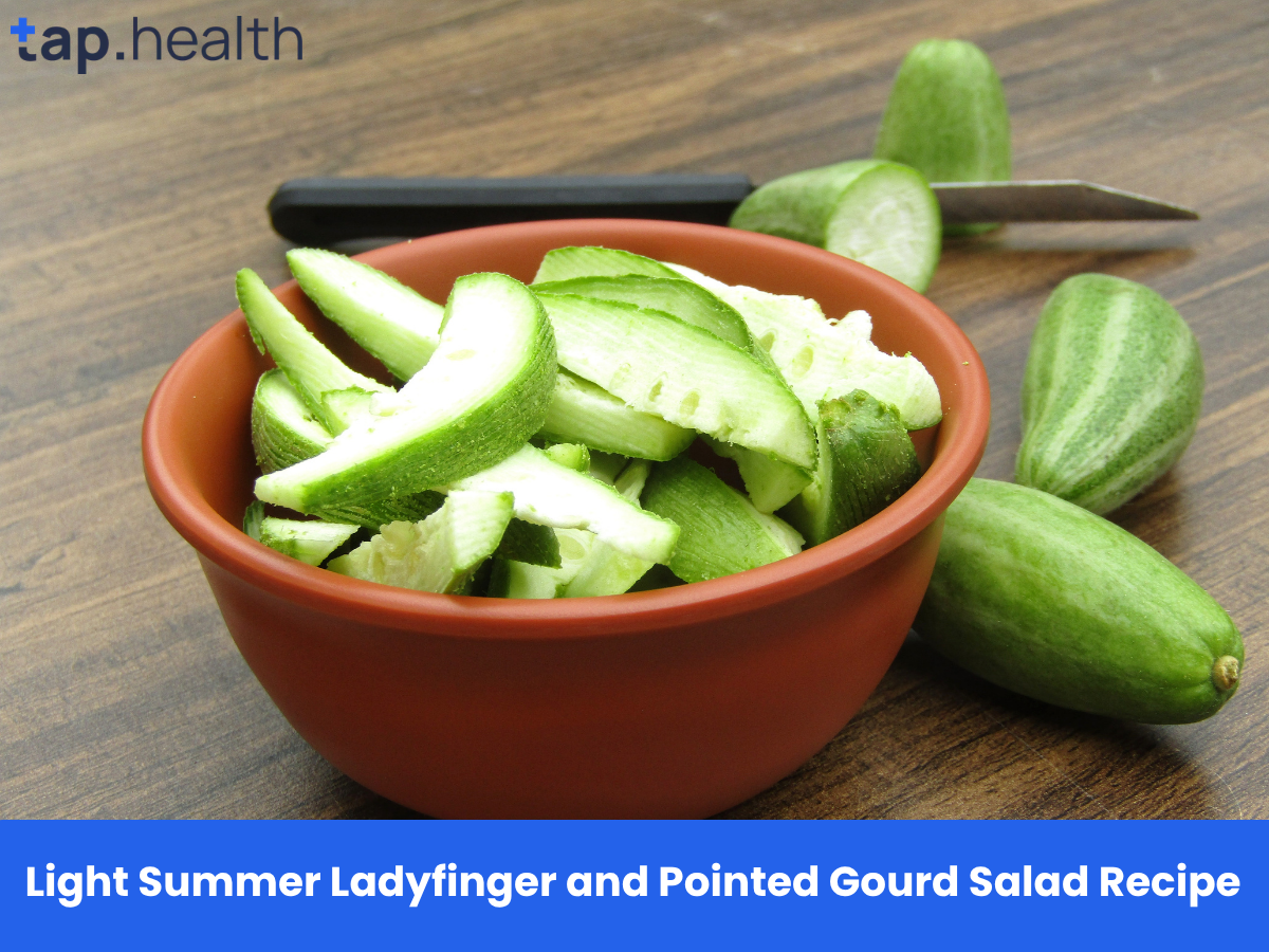 Light Summer Ladyfinger and Pointed Gourd Salad Recipe