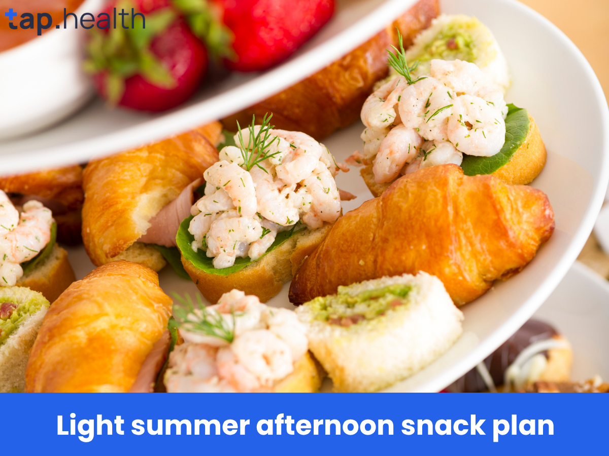 Light summer afternoon snack plan