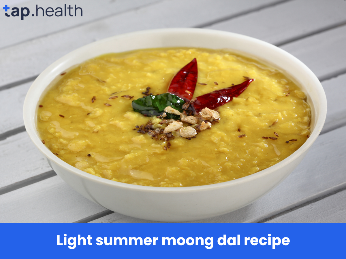 Light summer moong dal recipe