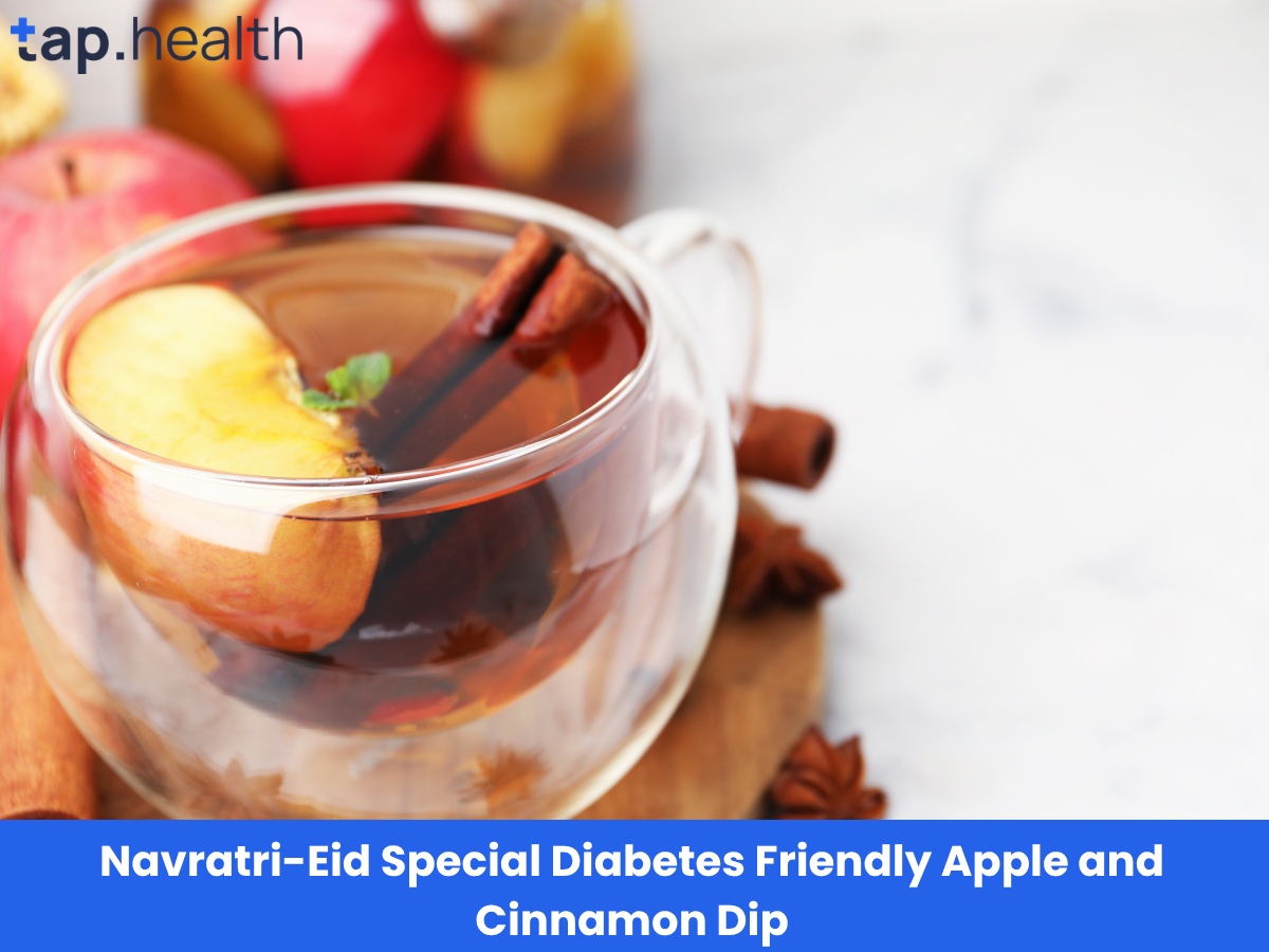 Navratri-Eid Special Diabetes Friendly Apple and Cinnamon Dip