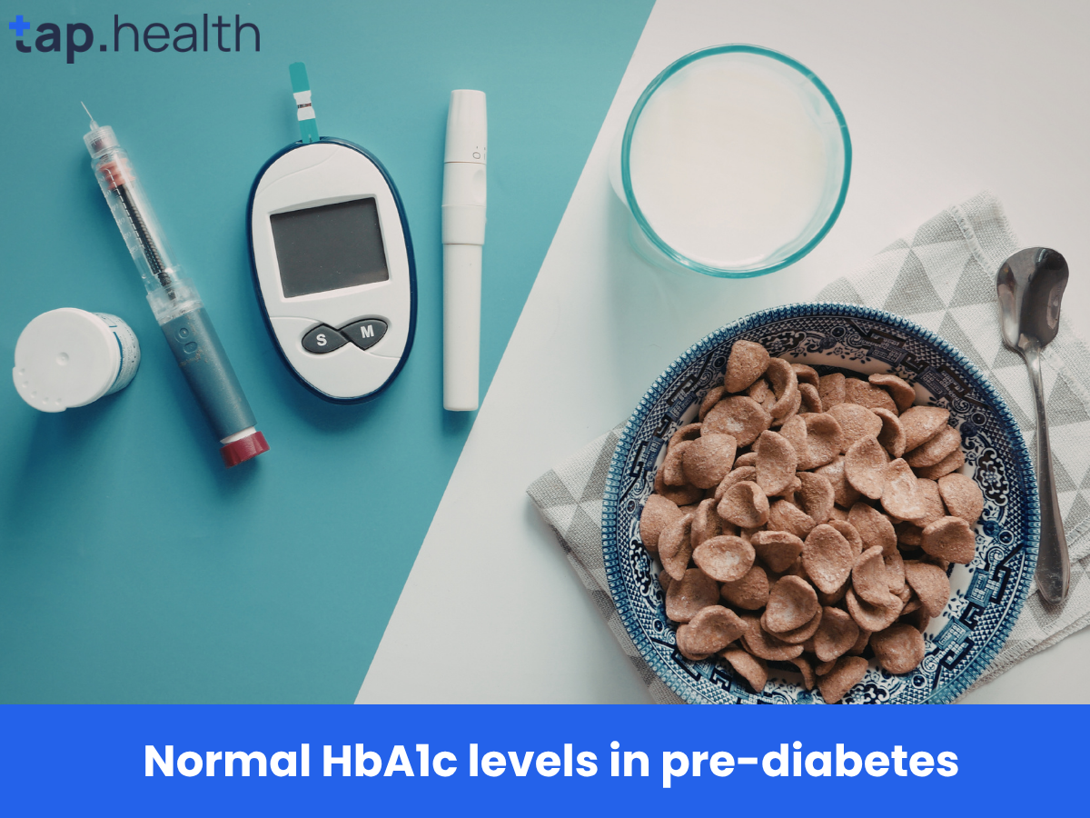Normal HbA1c levels in pre-diabetes