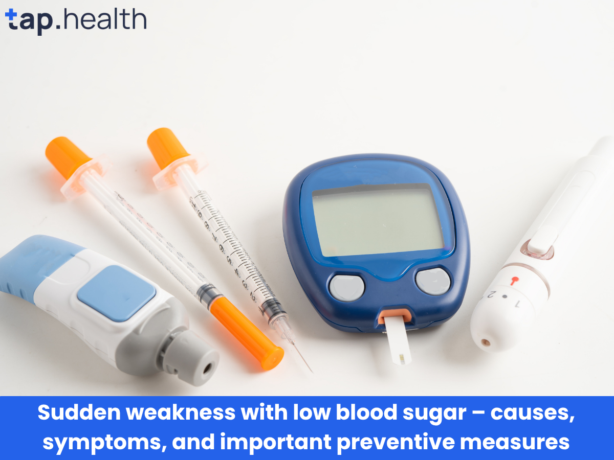 Sudden weakness with low blood sugar – causes, symptoms, and important preventive measures
