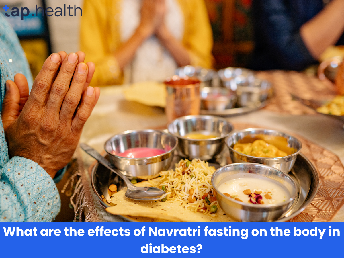 What are the effects of Navratri fasting on the body in diabetes