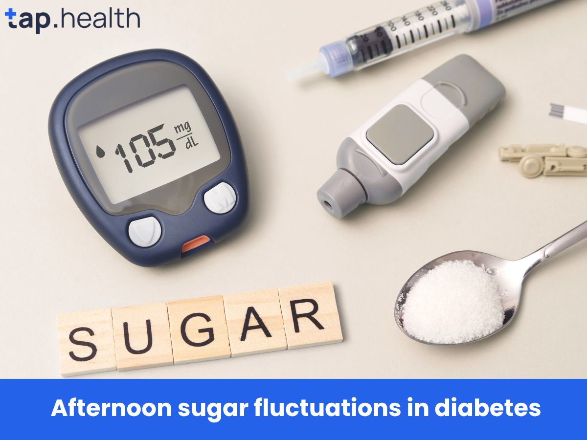 Afternoon sugar fluctuations in diabetes