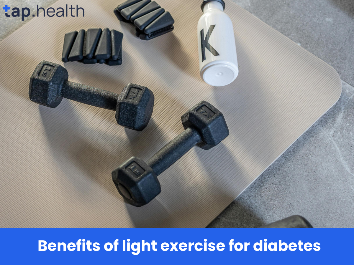 Benefits of light exercise for diabetes