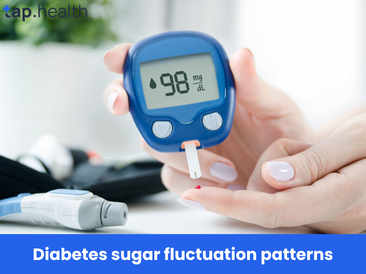 Diabetes sugar fluctuation patterns