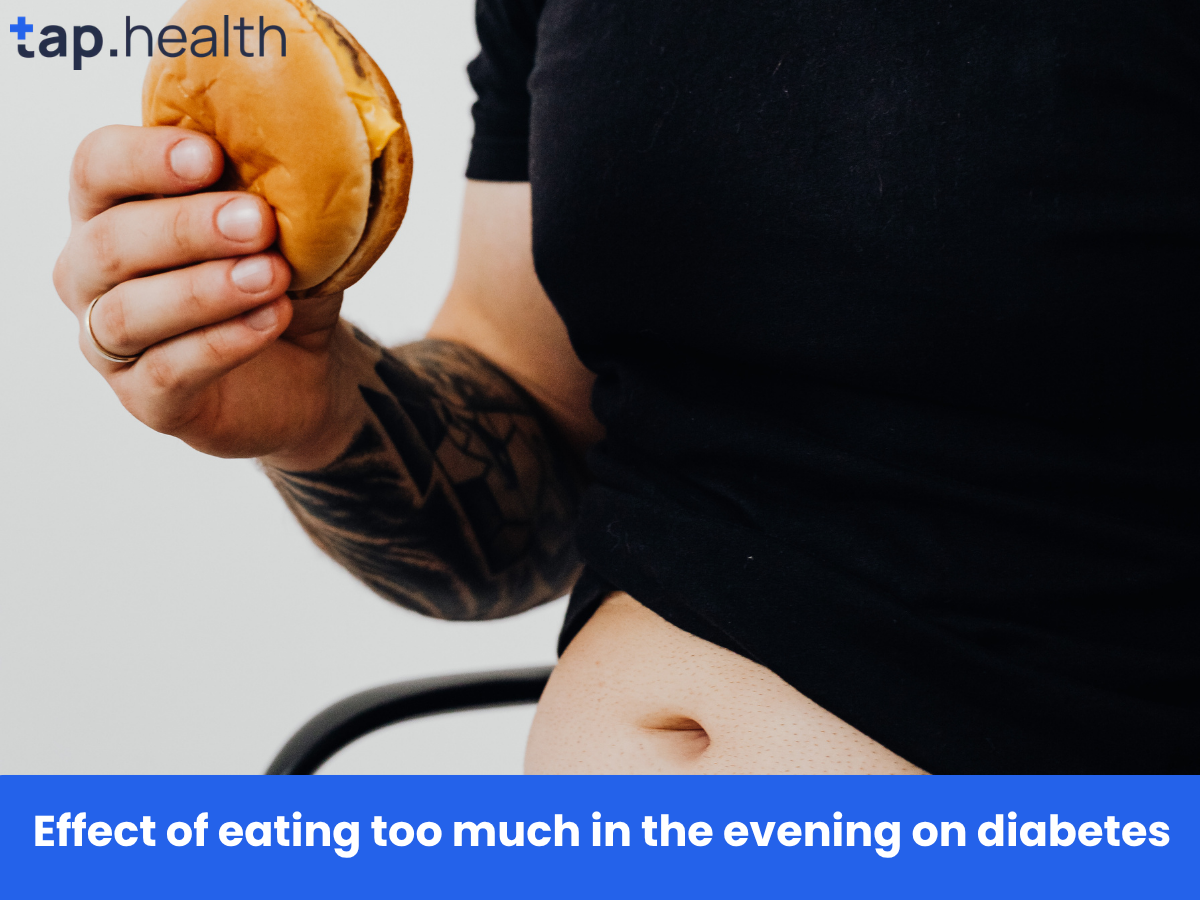 Effect of eating too much in the evening on diabetes
