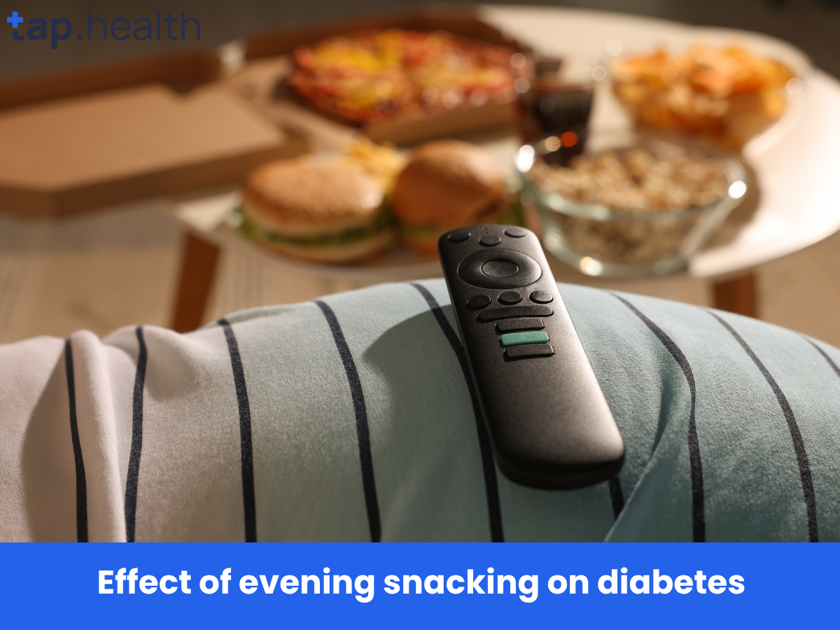 Effect of evening snacking on diabetes