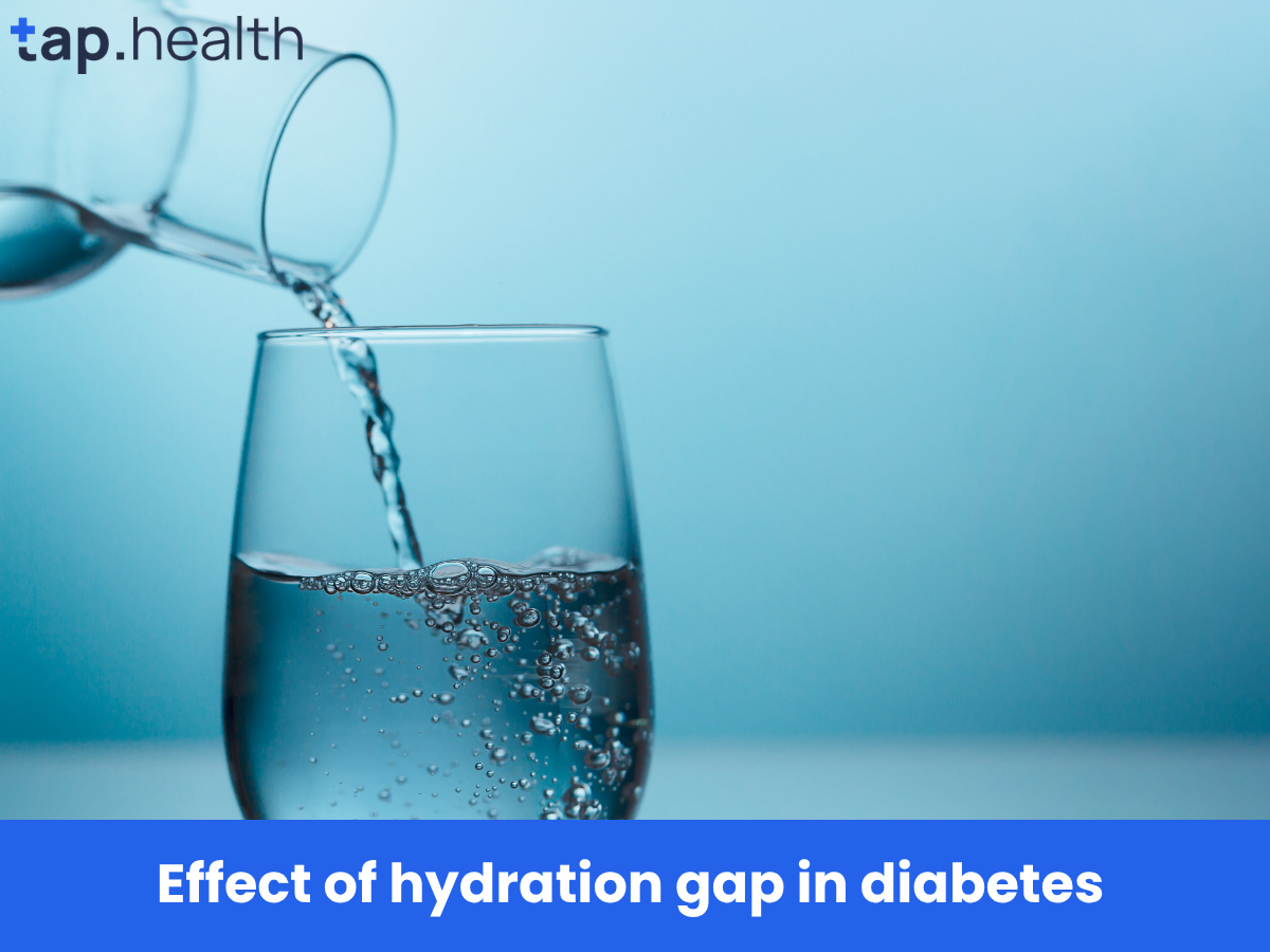 Effect of hydration gap in diabetes