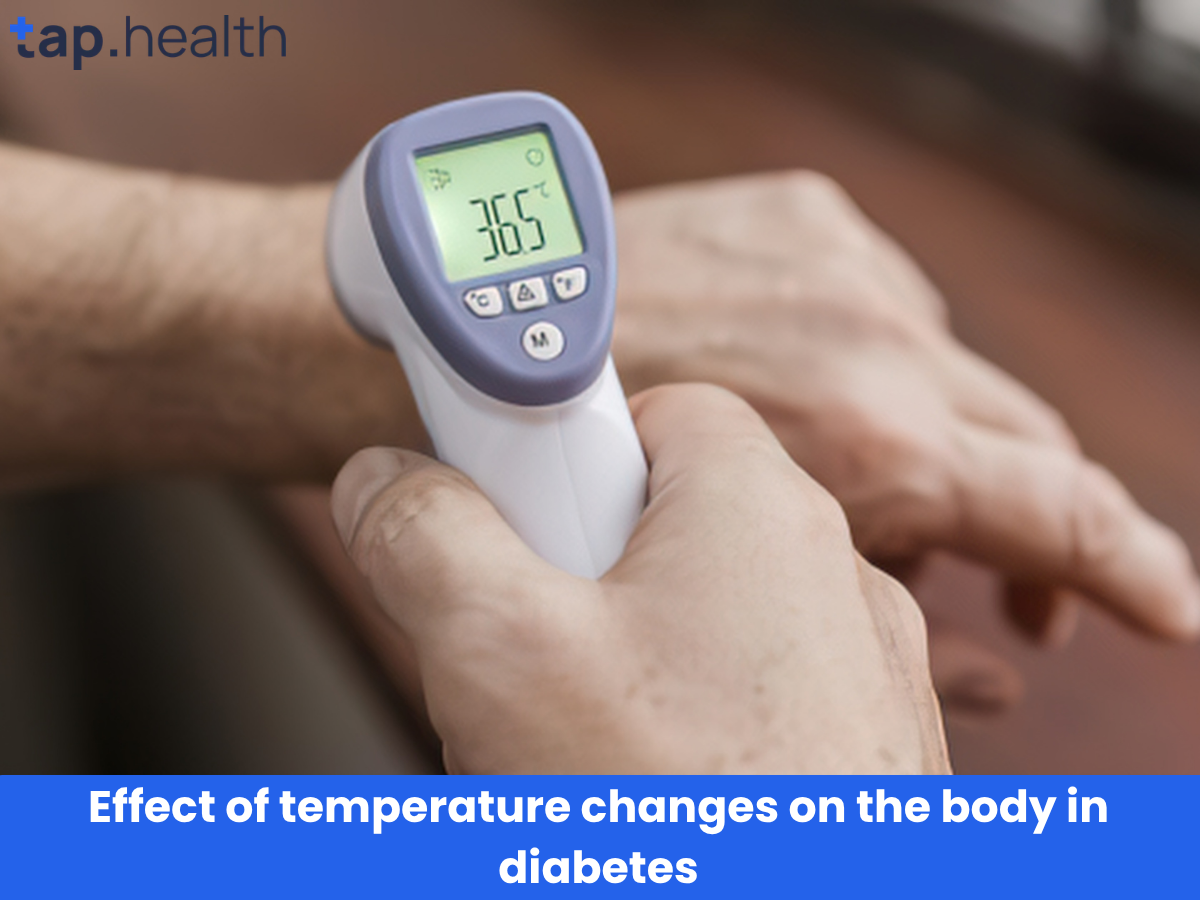 Effect of temperature changes on the body in diabetes