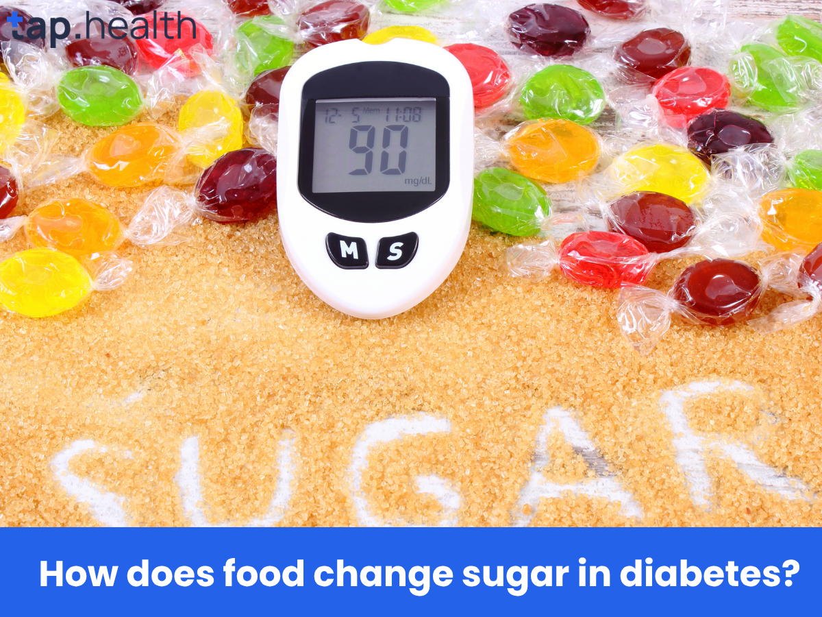 How does food change sugar in diabetes
