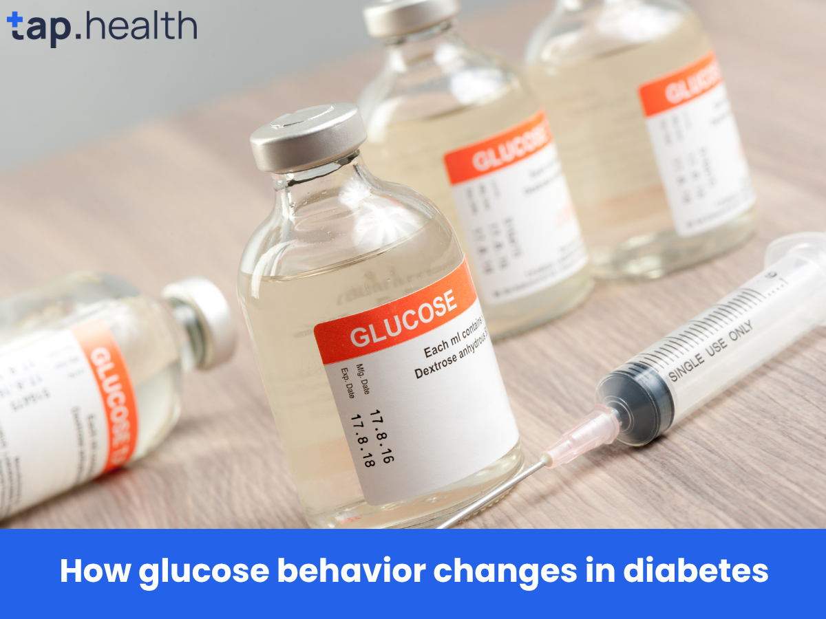 How glucose behavior changes in diabetes