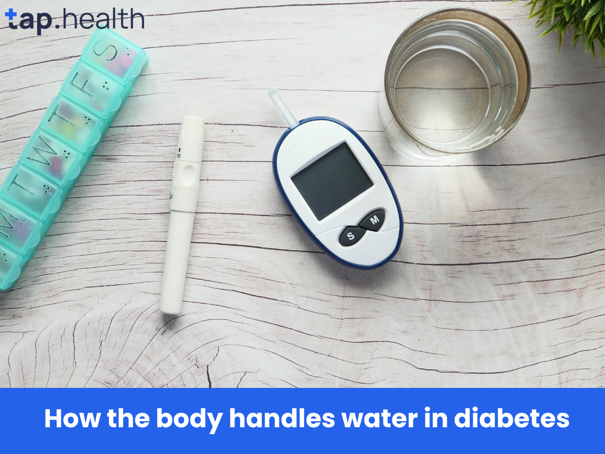 How the body handles water in diabetes