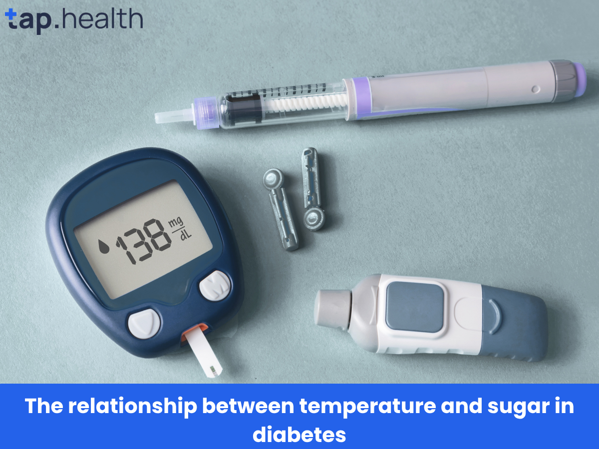 The relationship between temperature and sugar in diabetes