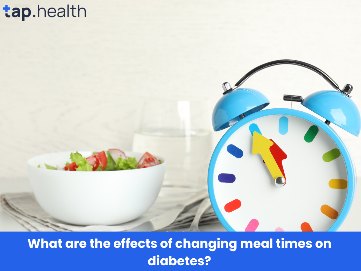 What are the effects of changing meal times on diabetes