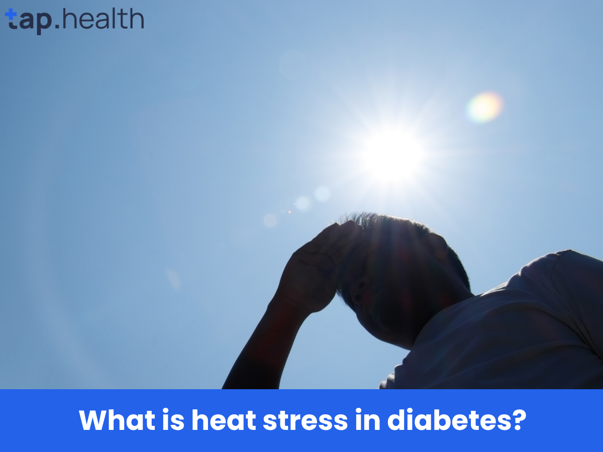 What is heat stress in diabetes