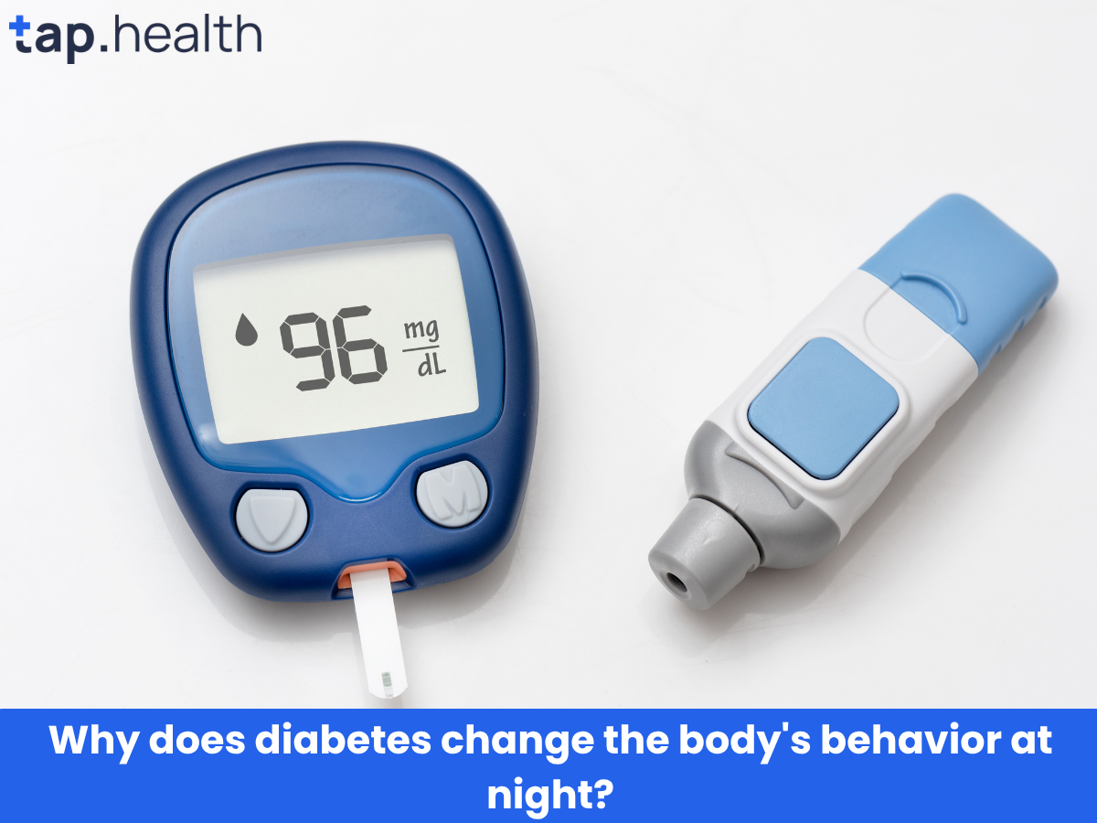 Why does diabetes change the body's behavior at night
