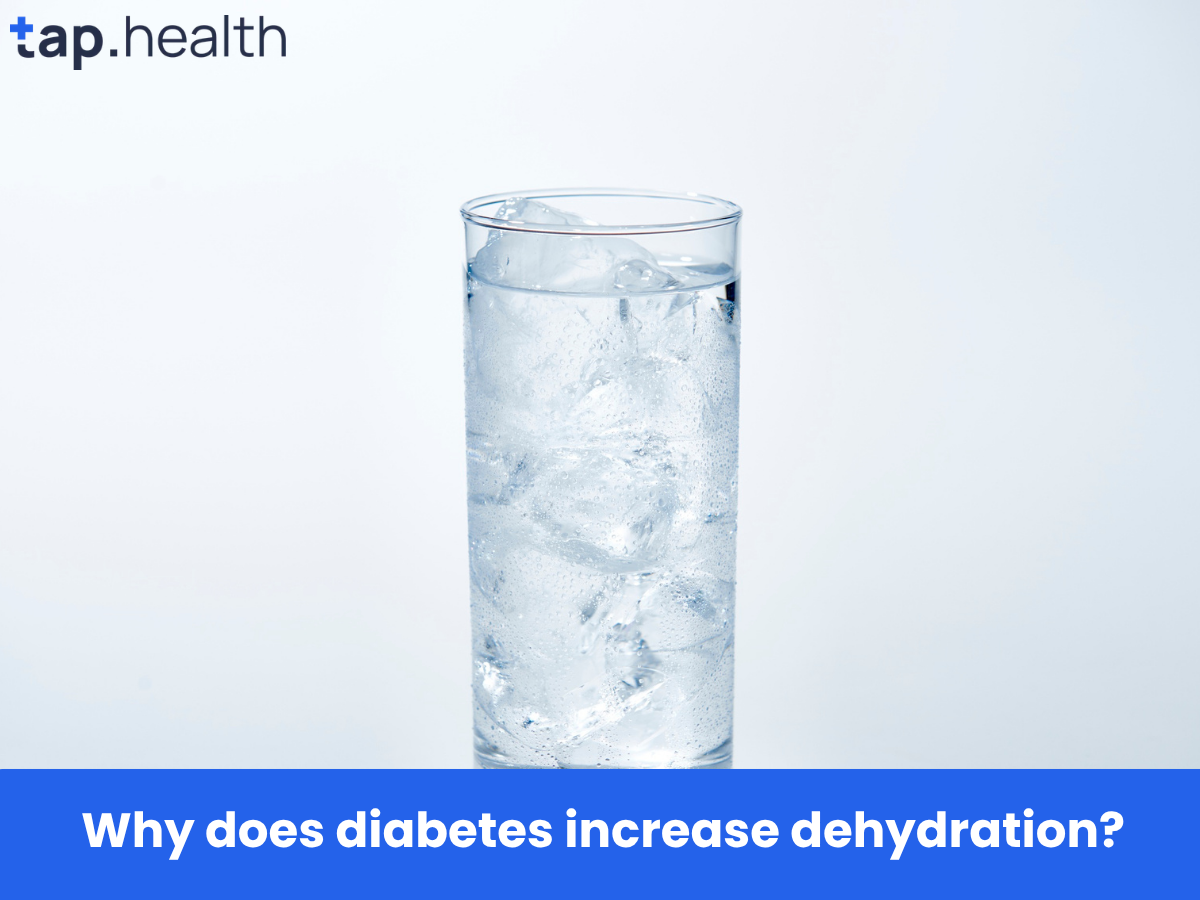 Why does diabetes increase dehydration