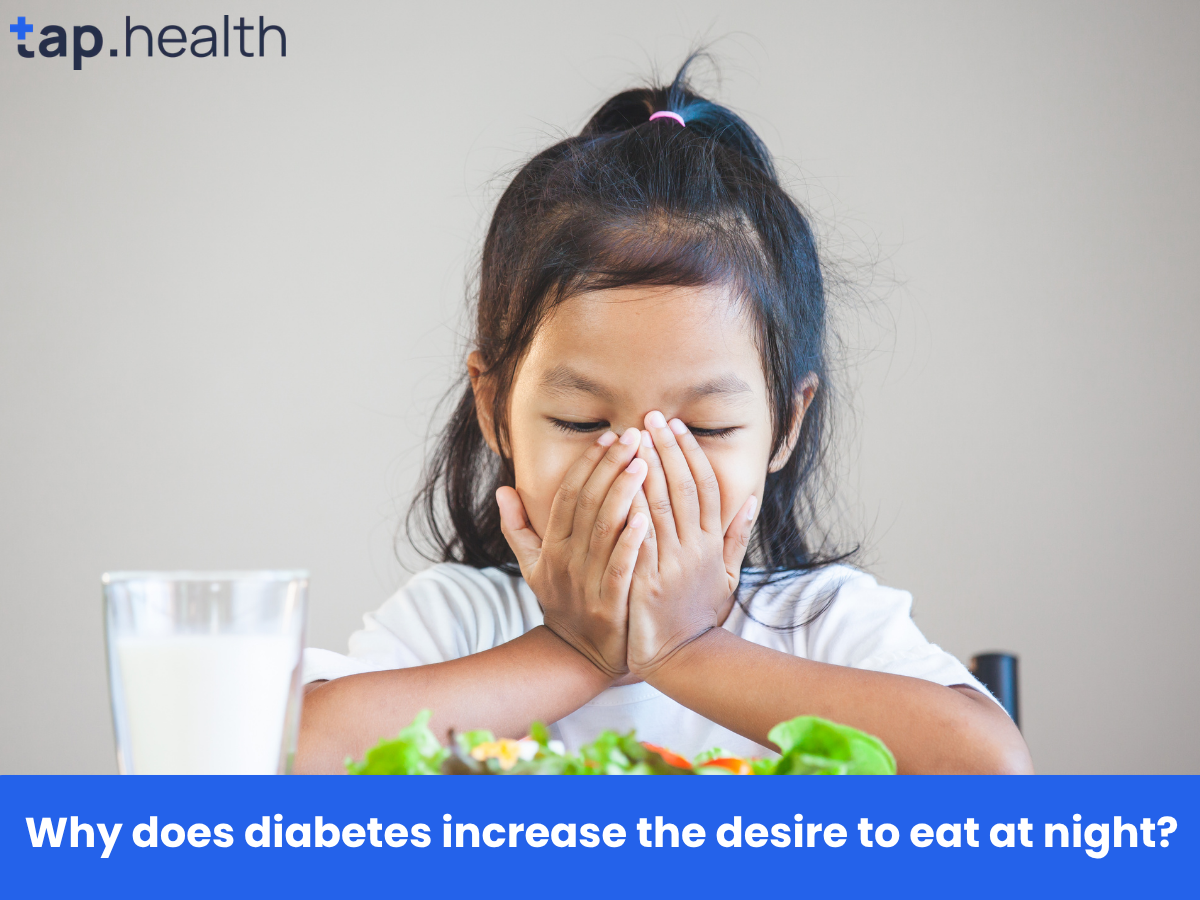 Why does diabetes increase the desire to eat at night