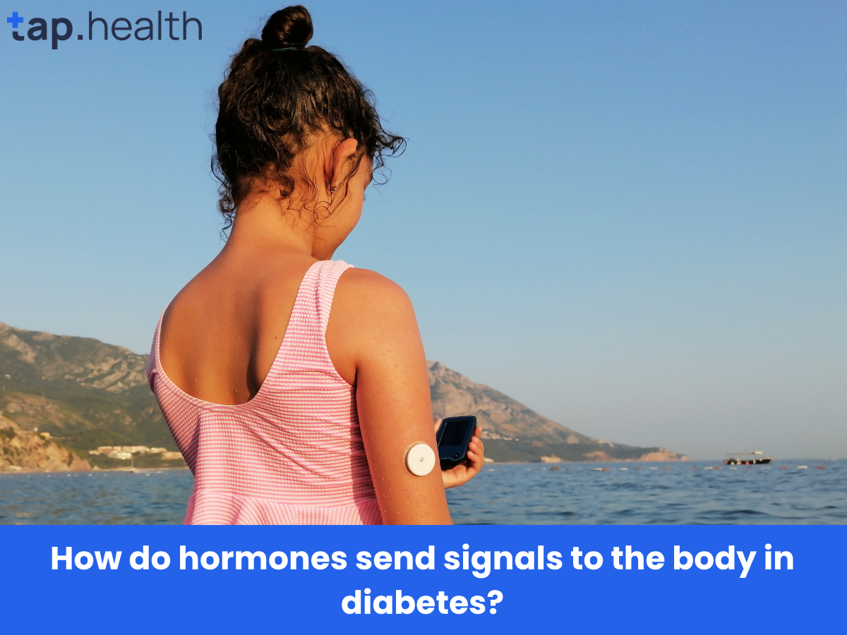 How do hormones send signals to the body in diabetes