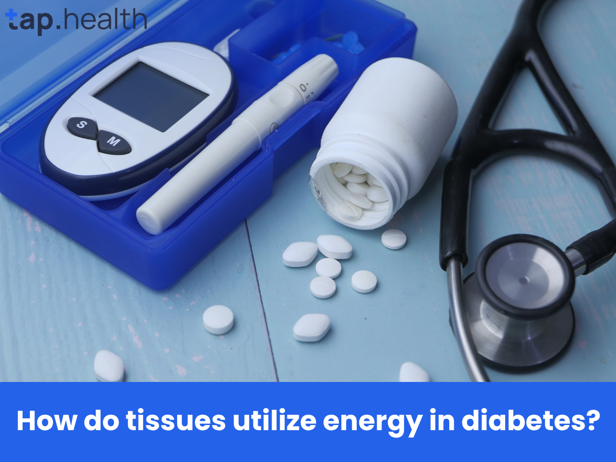 How do tissues utilize energy in diabetes