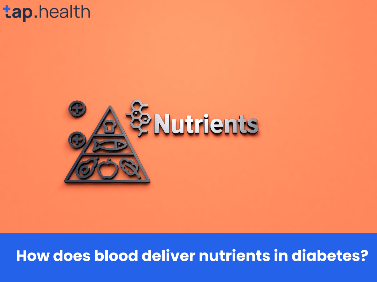 How does blood deliver nutrients in diabetes