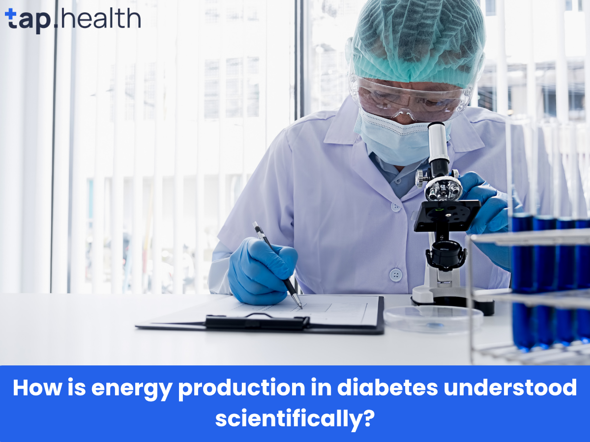 How is energy production in diabetes understood scientifically