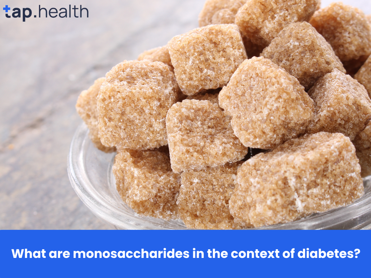 What are monosaccharides in the context of diabetes