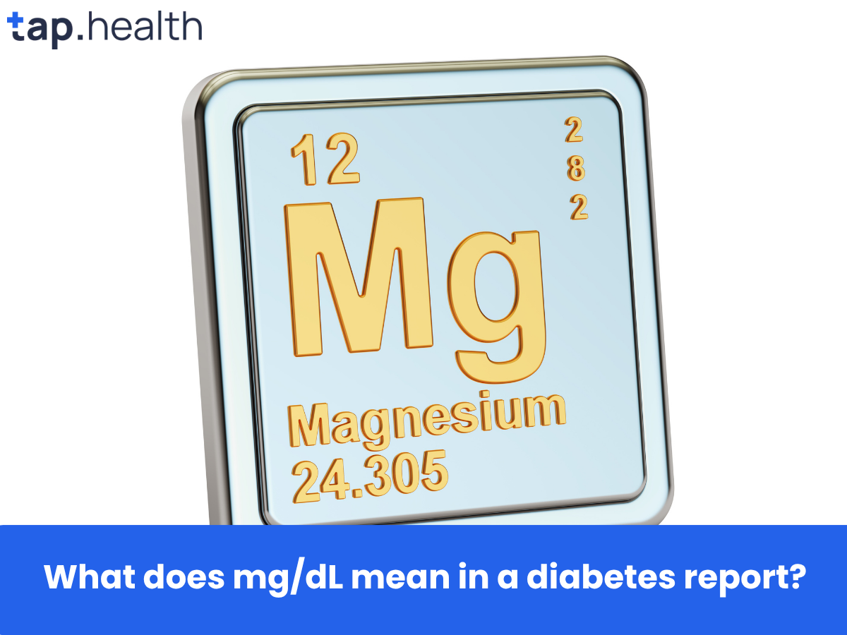 What does mgdL mean in a diabetes report