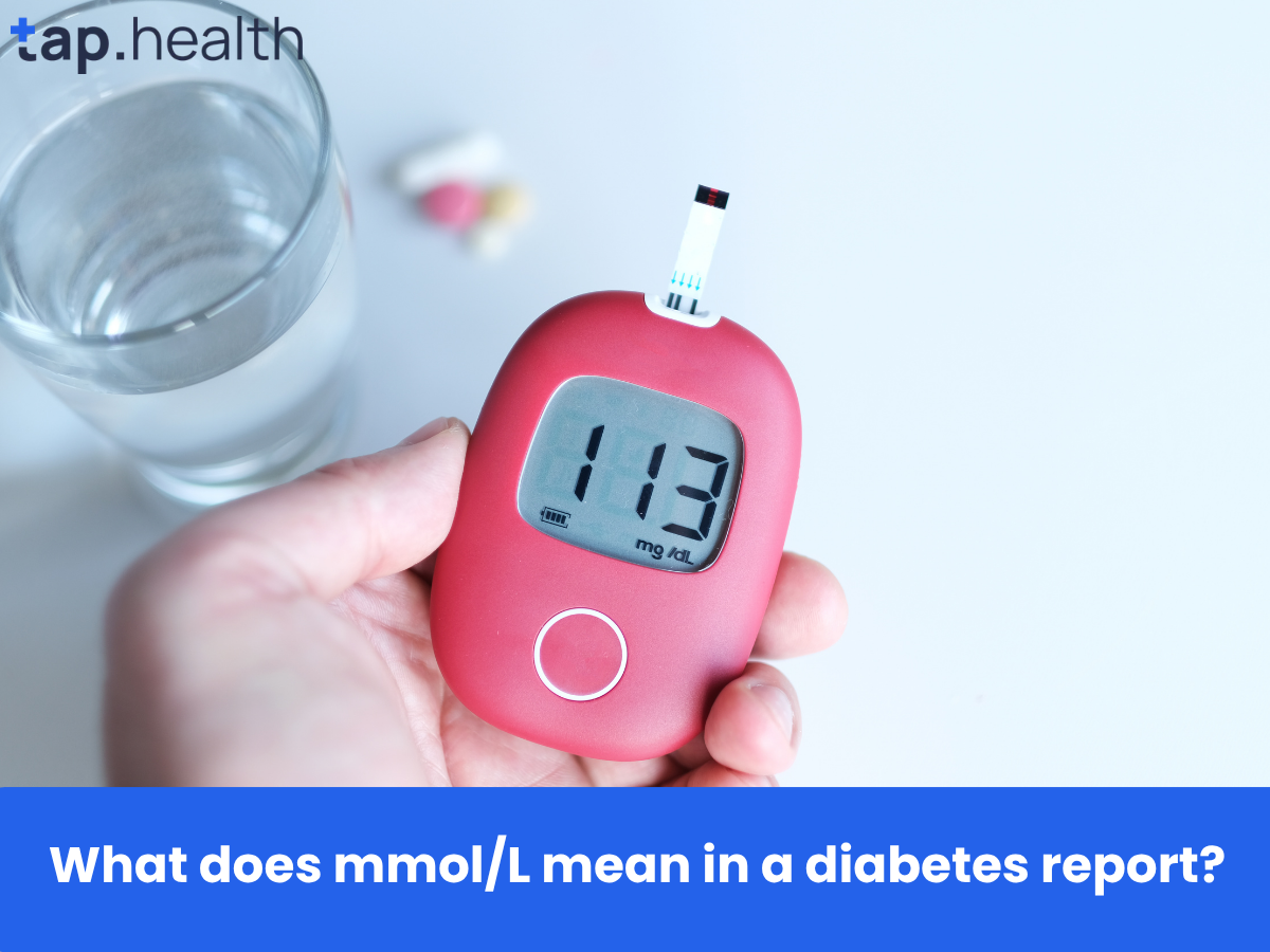 What does mmolL mean in a diabetes report