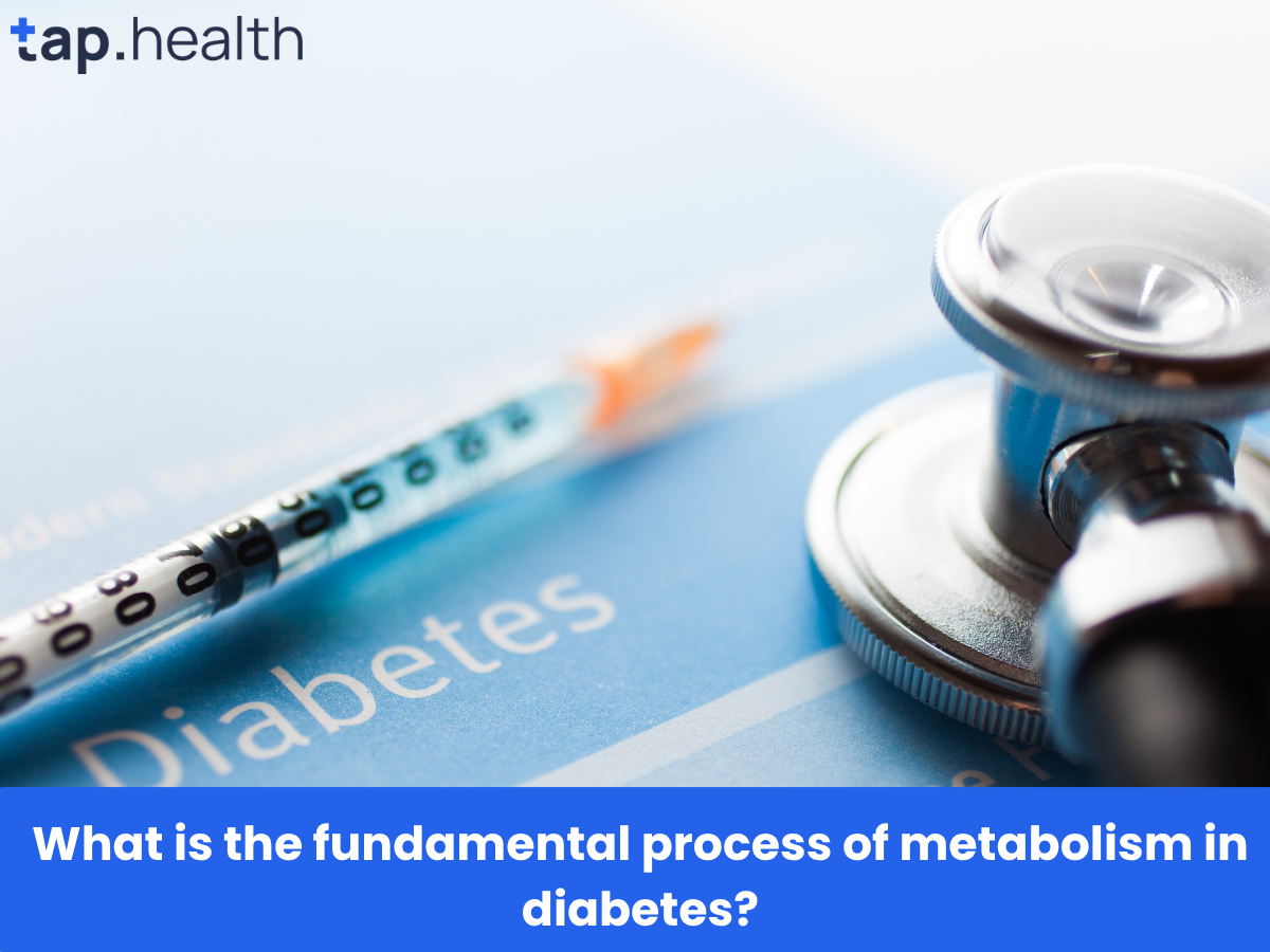 What is the fundamental process of metabolism in diabetes
