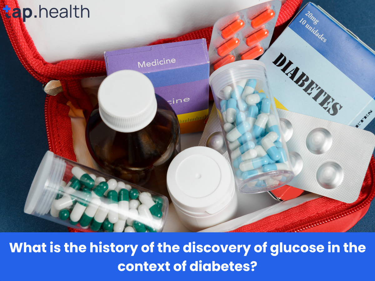 What is the history of the discovery of glucose in the context of diabetes