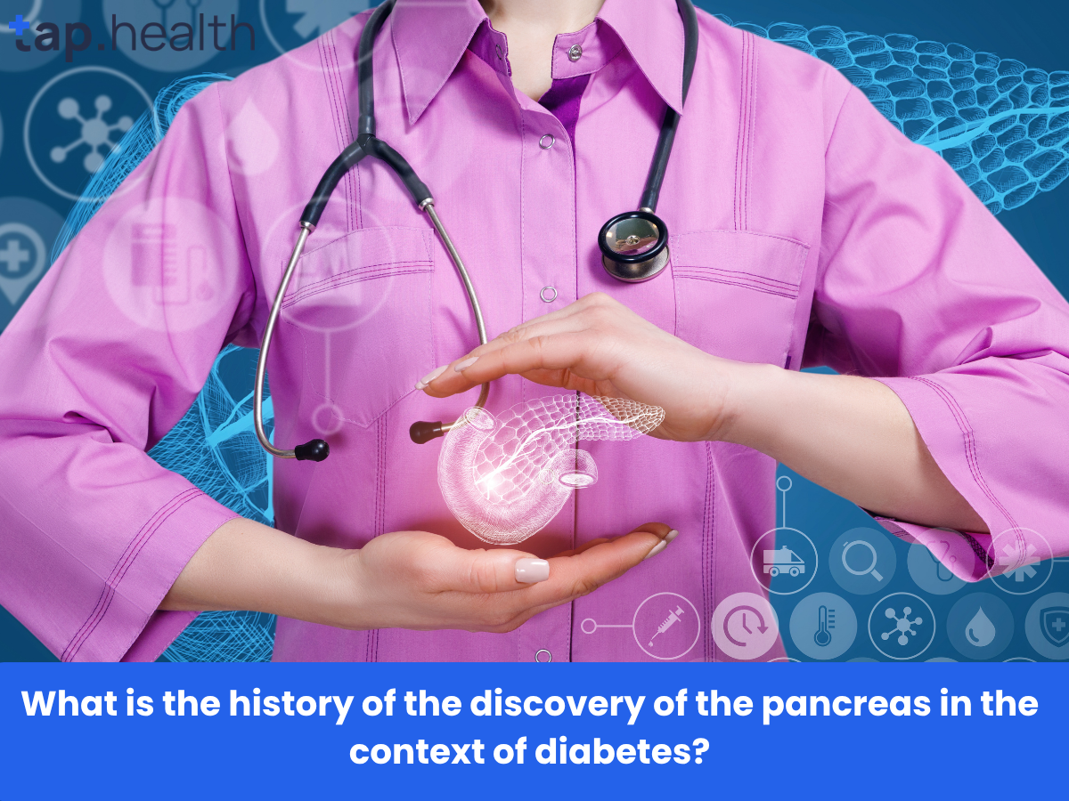What is the history of the discovery of the pancreas in the context of diabetes