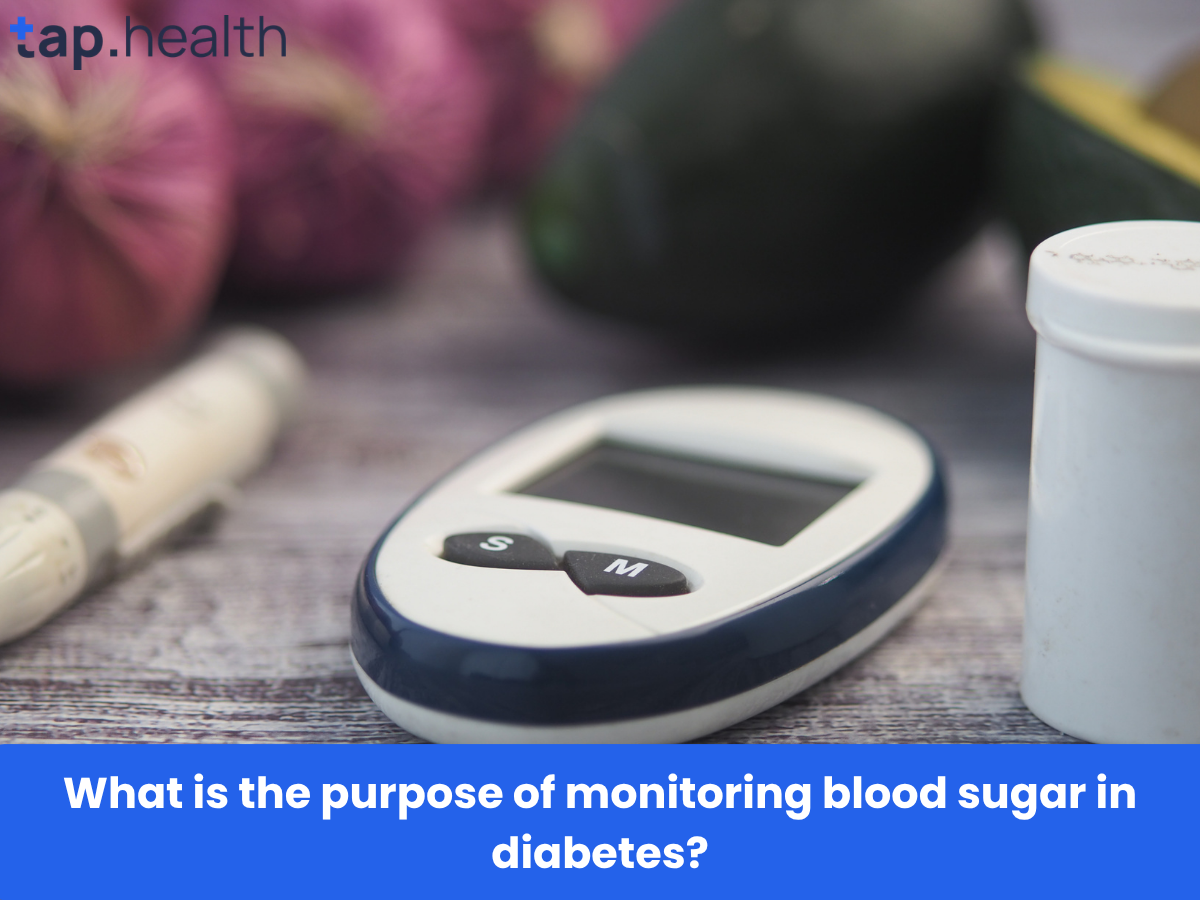 What is the purpose of monitoring blood sugar in diabetes
