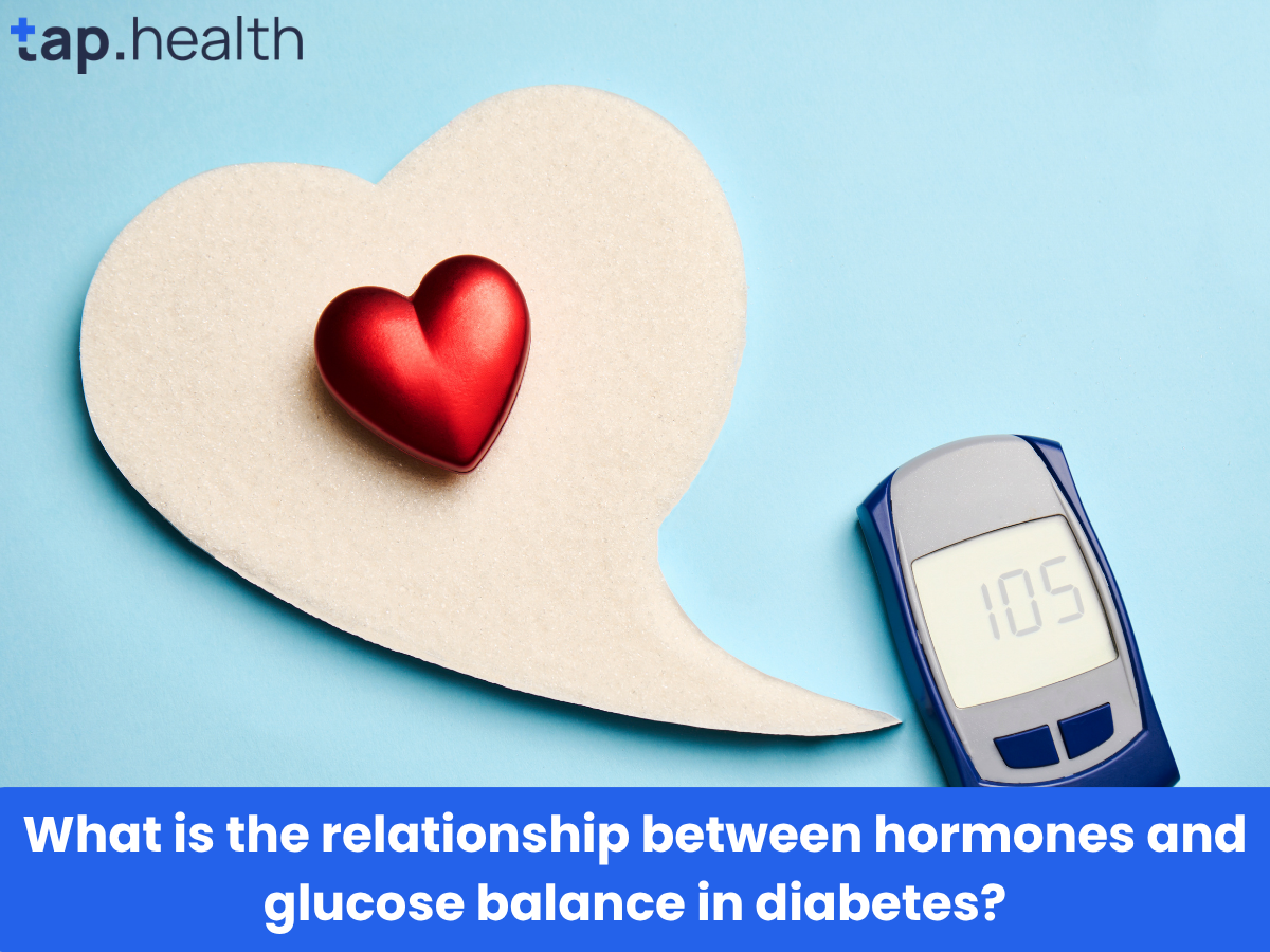 What is the relationship between hormones and glucose balance in diabetes