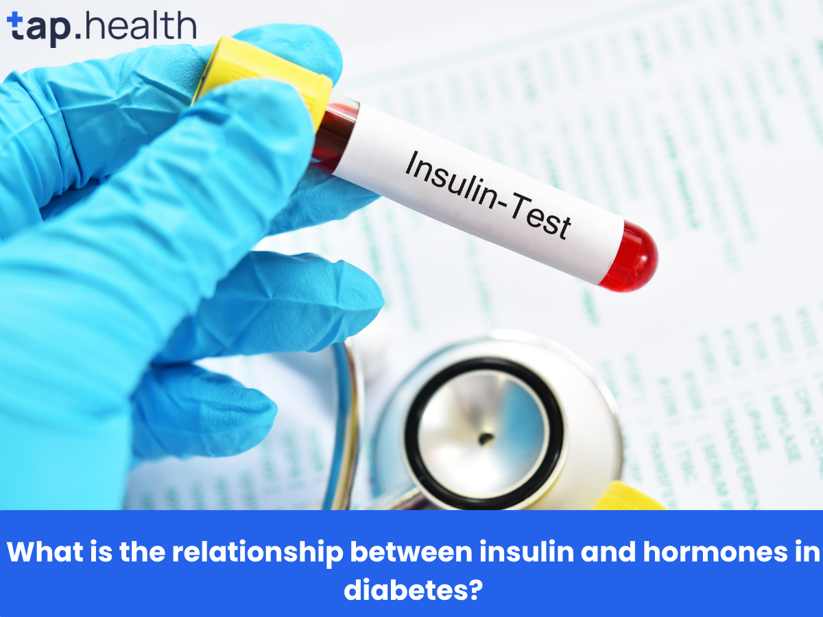What is the relationship between insulin and hormones in diabetes