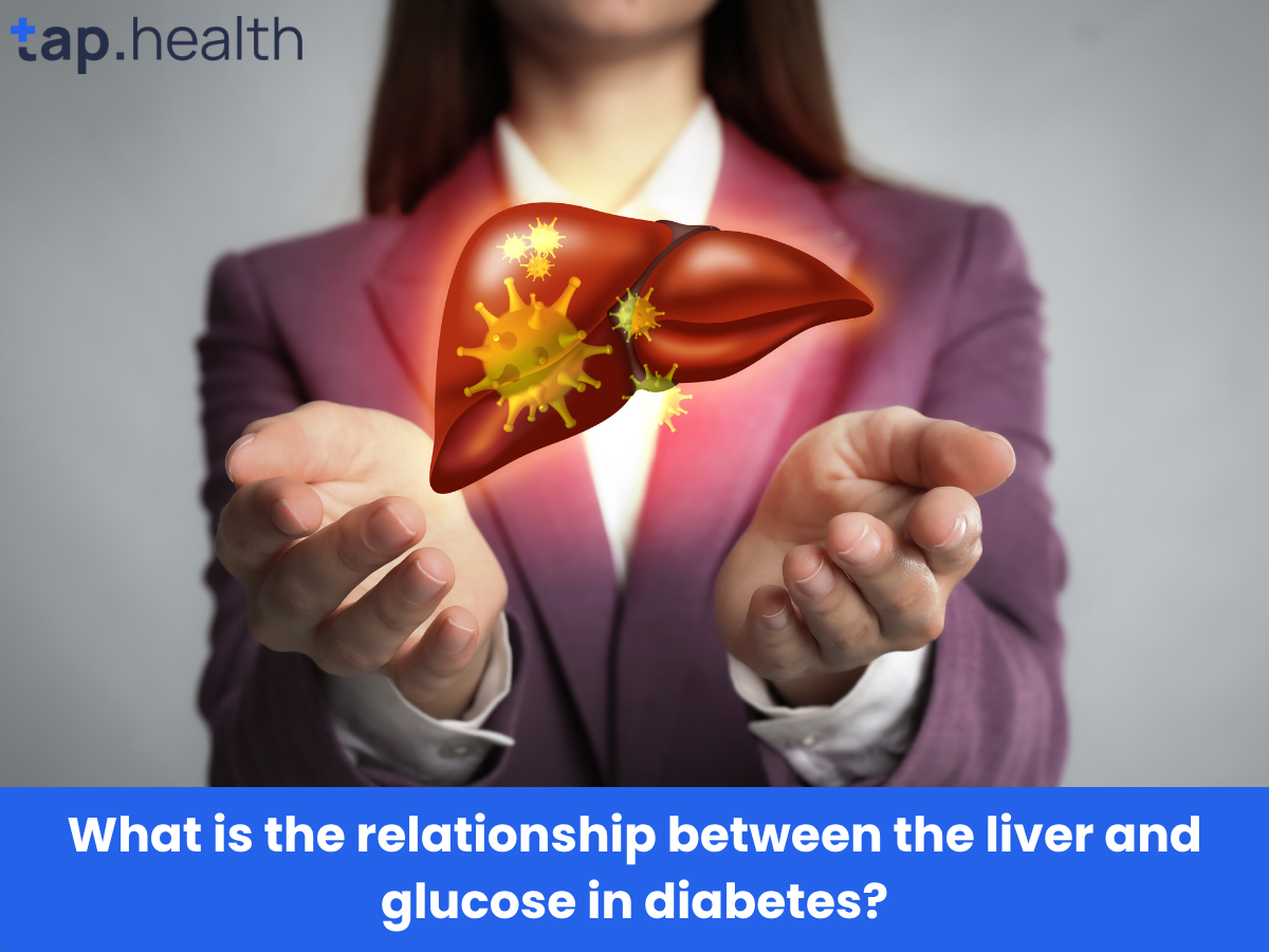 What is the relationship between the liver and glucose in diabetes