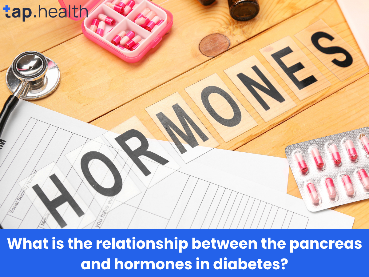 What is the relationship between the pancreas and hormones in diabetes