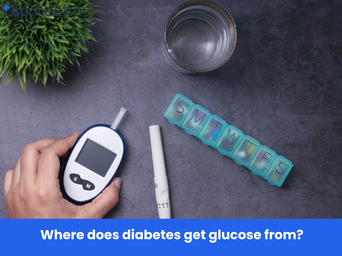 Where does diabetes get glucose from