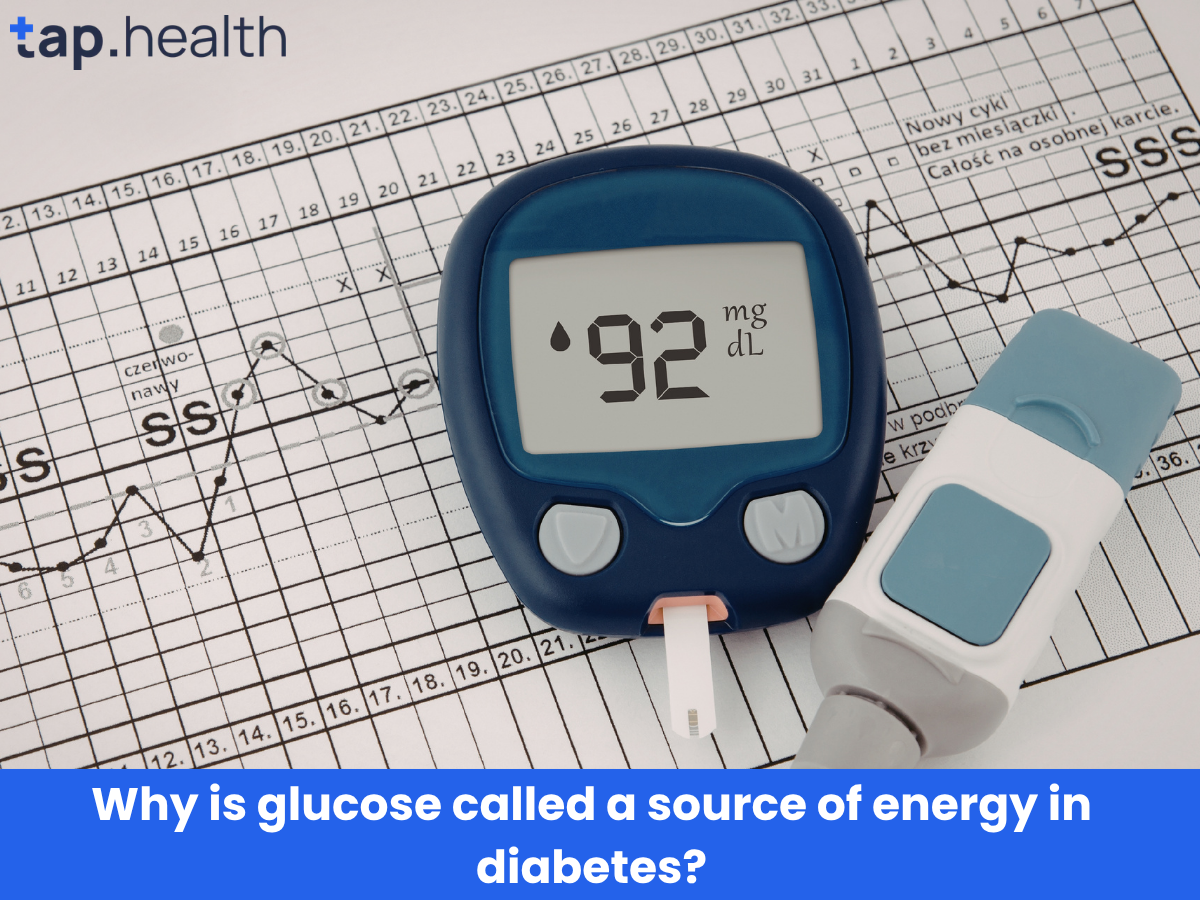 Why is glucose called a source of energy in diabetes