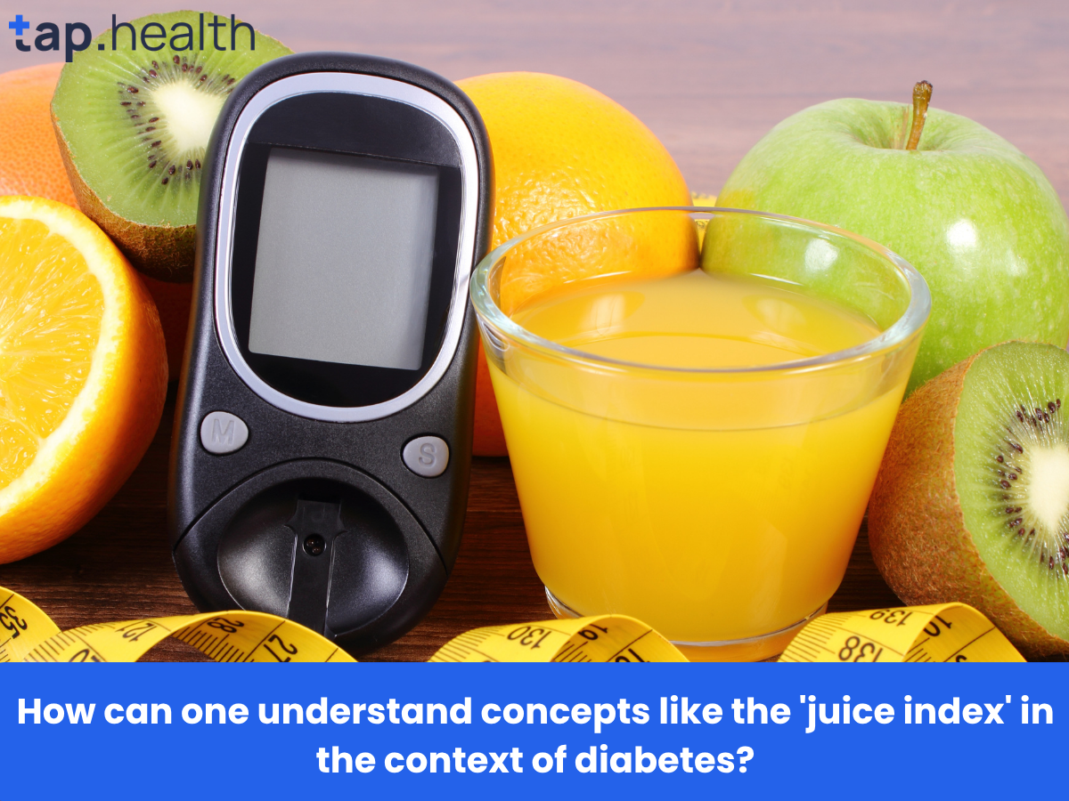 How can one understand concepts like the 'juice index' in the context of diabetes