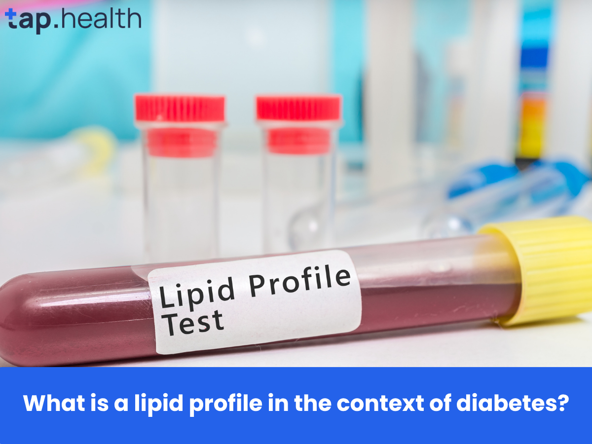What is a lipid profile in the context of diabetes
