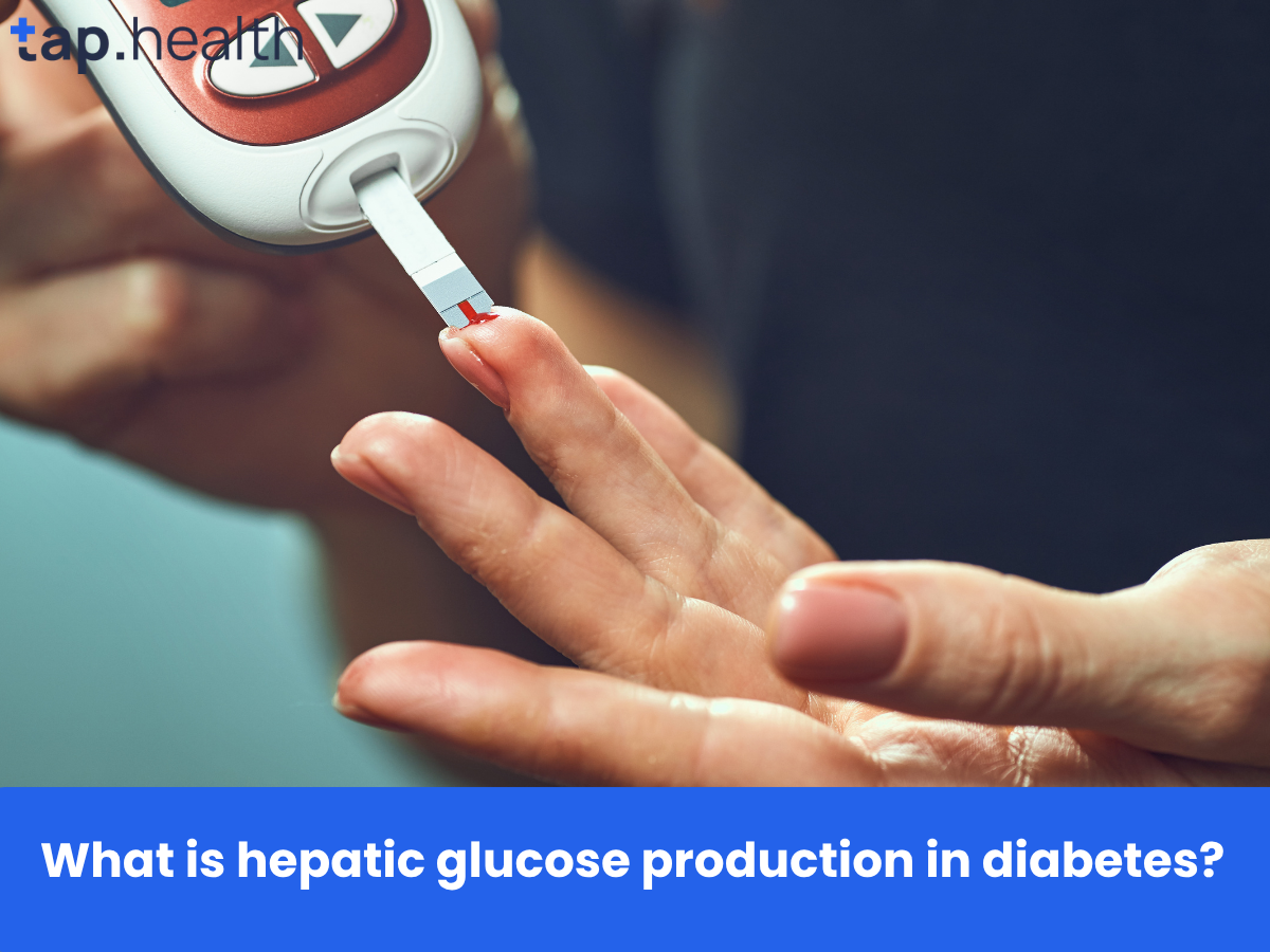 What is hepatic glucose production in diabetes