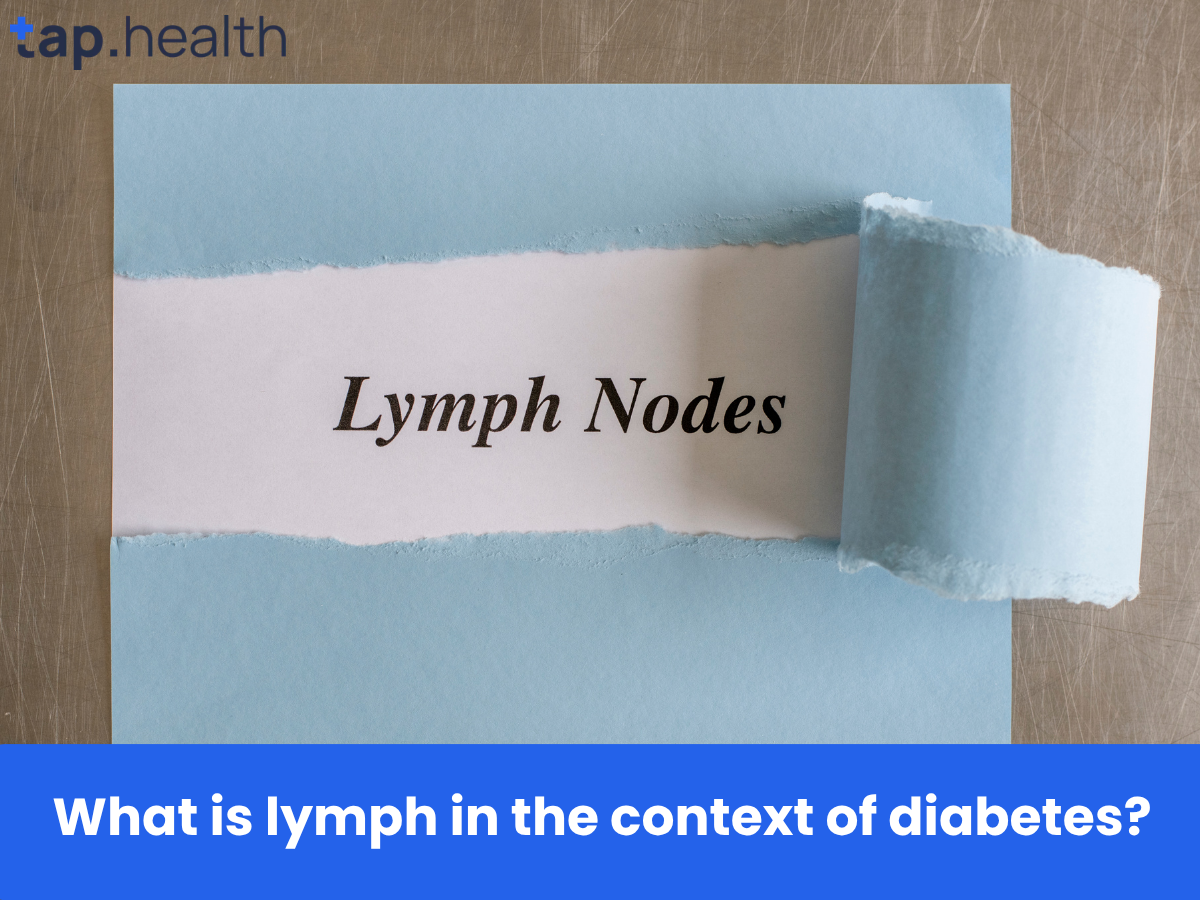 What is lymph in the context of diabetes