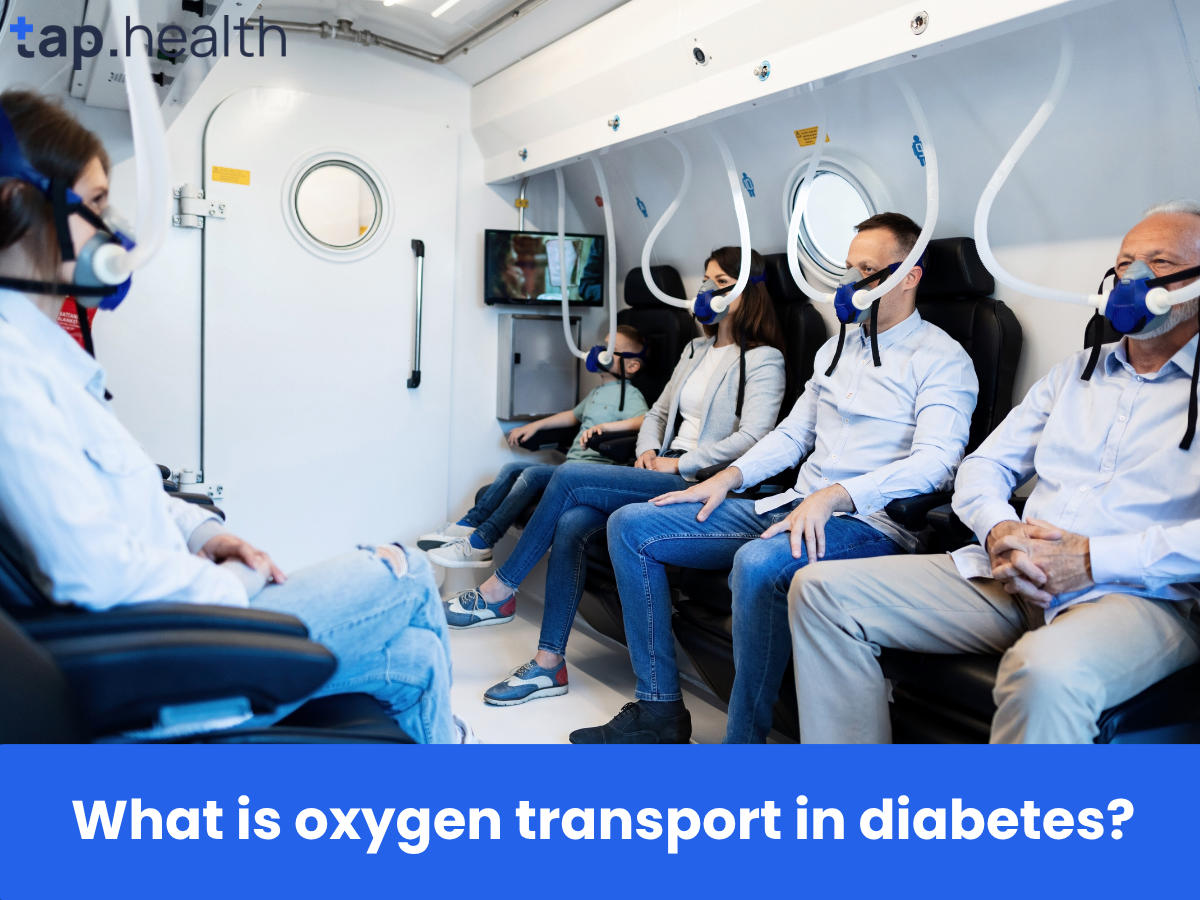 What is oxygen transport in diabetes